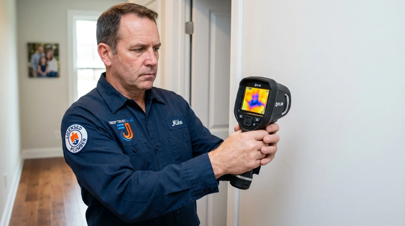 Thermal imaging leak detection by Johns Plumbing LLC in Lovettsville